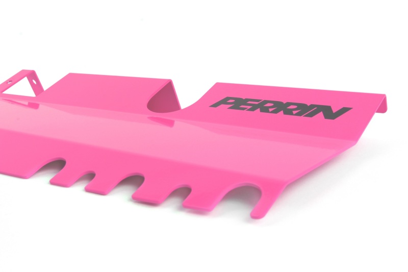 Subaru WRX STI Radiator Shroud - Perrin Performance - With/Without OEM Intake Scoop - Hyper Pink - `15-`21